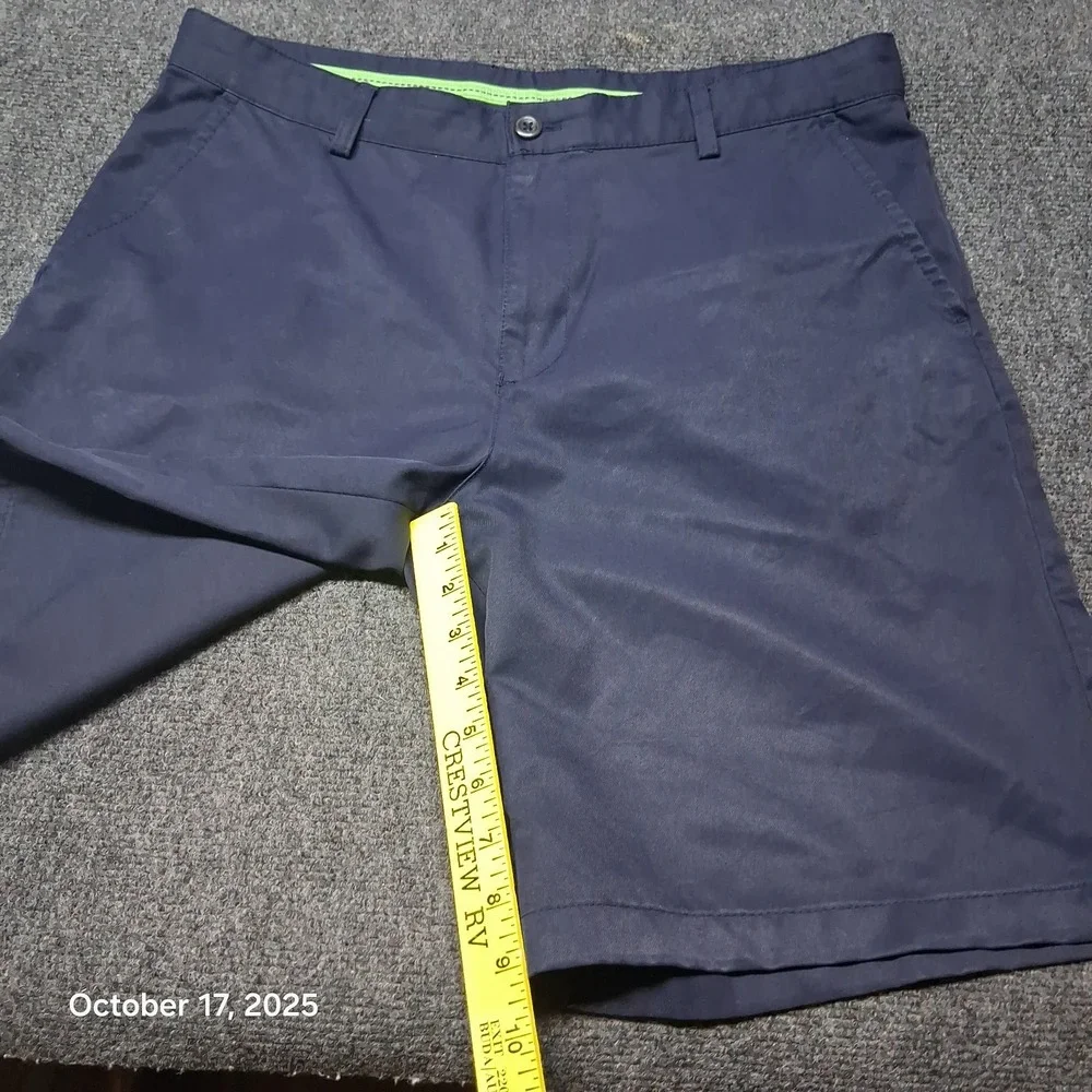 IZOD Golf Shorts Men 34‎ Blue Classic Chino Summer Wear Outdoor 9